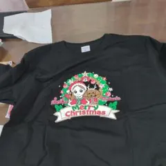 クリスマスデザイン Tシャツ 黒
