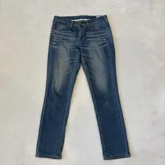 サムシング エドウィン デニムパンツ スリム ストレート 青 28 ジーパン