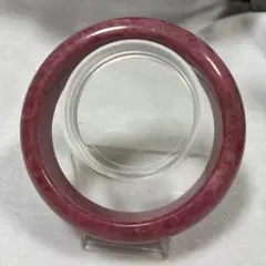 翡翠 赤翡翠 天然石 玉腕輪 深みのある赤色が美しい紅翡翠 バングル 