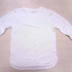 ホワイト 長袖カットソー