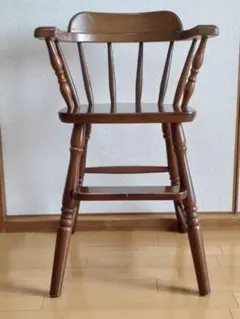 木製アンティーク　ハイチェア