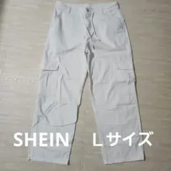 SHEIN　メンズカーゴパンツ　ホワイト