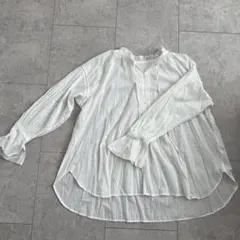 COLLAGE 長袖 ブラウス ホワイトとタンクトップセット フリーサイズ