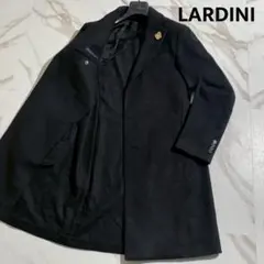 極美品　ラルディーニ　チェスターコート　ネイビー系　46 紺　ブートニエール vectorpremium_095-202403210320