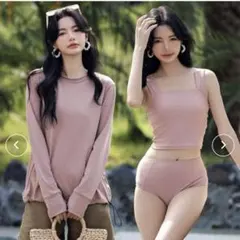 水着　ラッシュガード　4点セット