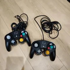 純正品 任天堂 ゲームキューブコントローラー　スマブラブラック　2個セット