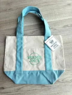 【新品未使用】Trader Joe’s ミニトットバッグ 水色