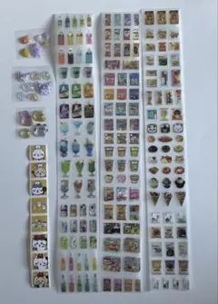 (29)おすそ分け シール 食べ物 飲み物 スイーツ パッケージ 韓国