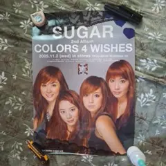 SUGAR 2nd Album COLORS 4 WISHES ポスター