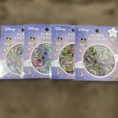 Disney フレークステッカー　4セット