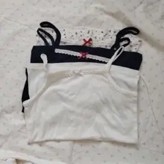 キャミソール 3枚セット リボン付き●西松屋●ほぼ新品