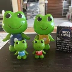 ケロちゃん コロちゃん、フィギュアセット 大小４体
