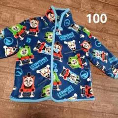 スリーパー★トーマス フリースパジャマ 100cm　モコモコ　長袖　男の子