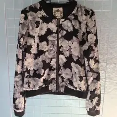 MY HONEY BEE フラワープリント ジャケット スタジャン