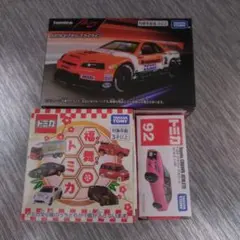 トミカ赤箱2台 中国製 20番40番 日産スカイラインGTR レーシング R34