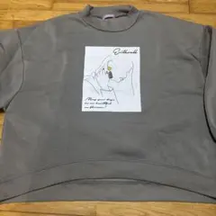 トレーナー　グレー　ゆったり 裏起毛 Ｍサイズ