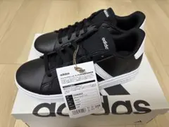 adidas 黒スニーカー 24cm