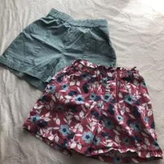 UNIQLO 110サイズ ハーフパンツ 2枚セット
