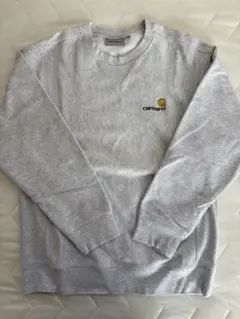 【美品】Carhartt グレー トレーナー Sサイズ