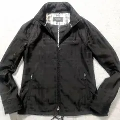 美品 L バーバリーブラックレーベル ナイロンジャケット シャドーチェック 春