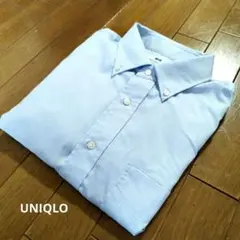 【UNIQLO】 ブロードシャツチェック柄 ワイシャツSIZE: L
