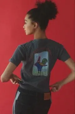Lee x ALEXIA STAM Leeコラボ　シャツ 半袖 グレー　コットンのサムネイル