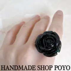 かわいい♡『Rose orgonite ring』オルゴナイト　指輪 お守り
