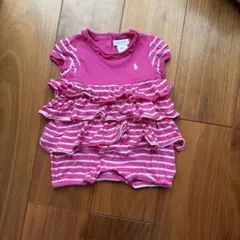 Ralph Lauren フリルロンパース 9M ピンク