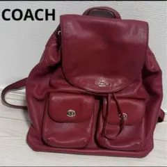 えの様専用ページ✴︎コーチ　coach オールレザー　ポケットリュックバックパック