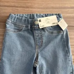 【タグ付き】GU ノビノビデニムレギンスパンツ　110cm
