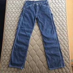 バンソン VANSON Lot 404シンチバックヒッコリー切替デニムパンツ32 