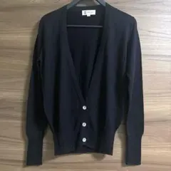 MICHEL KLEIN ラメニットカーディガン ブラック