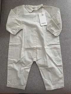 【新品・タグ付き】 ZARA HOME ベビー 80cm ストライプロンパースのサムネイル