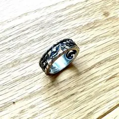 美品 ブラッディマリー D0.03 ダイヤ シルバー フェイバー リング 18号