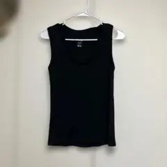 a new day ブラック Vネック タンクトップ M