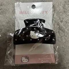 429様専用　ハローキティ　ブラックヘアクリップ