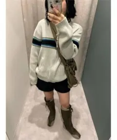 LAGUA GEM CHEST LINE ニットジャケット