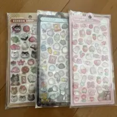 ボンボンドロップシール　和柄　BONBON DROP シール 3種セット 新品