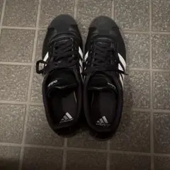 adidas VLコートベース　黒白　28.0cm