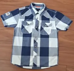 TOMMY HILFIGER チェック柄 半袖シャツ 6T 120cm