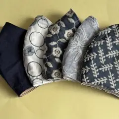 マスク　立体　コットンレース　ハンドメイド　大人用