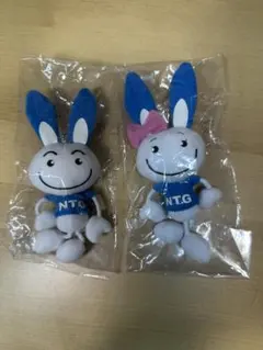 長野都市ガスうさぎ ぬいぐるみ マスコット 2体セット