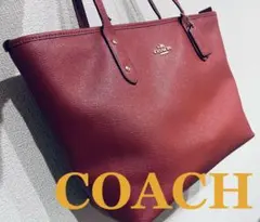 COACH(コーチ） トートバッグ ピンク 肩掛け A4 大容量　F58846