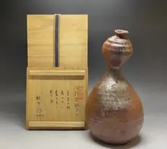 真作保証 藤原敬介 (恭介) 備前志野耳付壷 大作 県指定無形文化財 岡山県 真作保証 藤原敬介 (恭介) 備前志野耳付壷 大作 県指定無形文化財 岡山