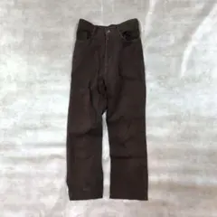 90s ストレートパンツ ハイウエスト レディース 茶色 チノパン