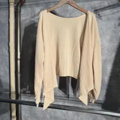 E hyphen world gallery 長袖カーディガン　ベージュ　F