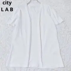 シティラボ　半袖Tシャツ　トップス　無地　シンプル　Ｖネック　カジュアル　L