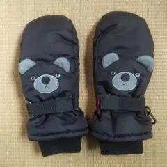 くまのスノーグローブ　ミトン手袋　幼児～低学年