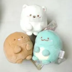 【匿名配送】すみっコぐらし てのりぽっちゃりほにゃぐるみ とかげ しろくま