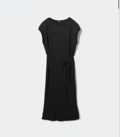 ユニクロ　プリーツワンピース　M ブラック